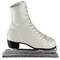 Melrose 11" Decorative White Laced Up Ice Skate Figure on Frosted Base
